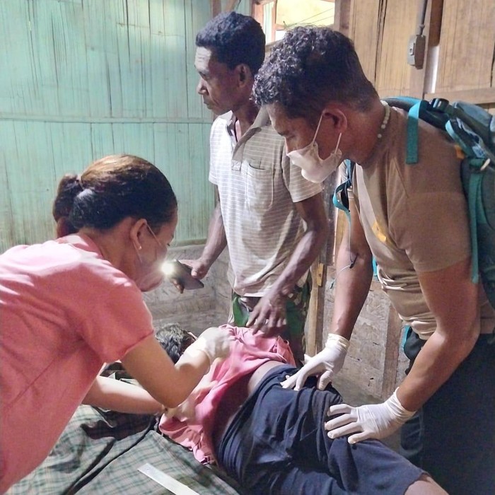 Seorang perempuan lanjut usia (lansia) berinisial MB ditemukan tewas di muara Sungai Waiboleng, Desa Sagu, Flores Timur, Nusa Tenggara Timur (NTT). (Foto: Istimewa)