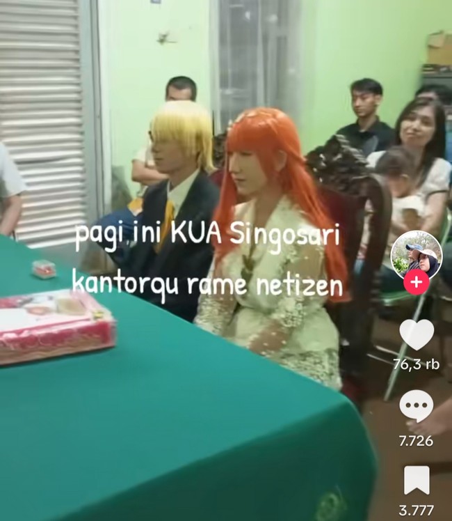 Sebagai penghargaan untuk saya sendiri karena setahun saya kabur dari rumah buktiin kalau hobi saya ini menghasilkan uang, dan tidak meminta sama sekali uang mereka selama satu tahun ini dan acara nikahan kemarin, lanjutnya. Isabel melanjutkan ia dan Andre menikah di KUA dan tidak menggelar acara resepsi. Ketika videonya viral, ia bingung dan tak menyangka akan mendapatkan atensi yang besar dari warganet. Foto: TikTok @amila.rahmah.