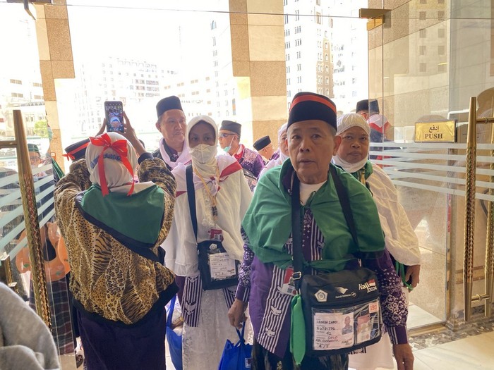 Kloter terakhir gelombang 1 jemaah haji tiba di Madinah, Jumat (24/5/2024).