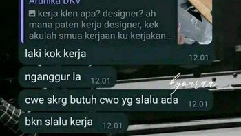 Ini pemikirannya di luar nurul. Foto: X/txtdariwhatsap