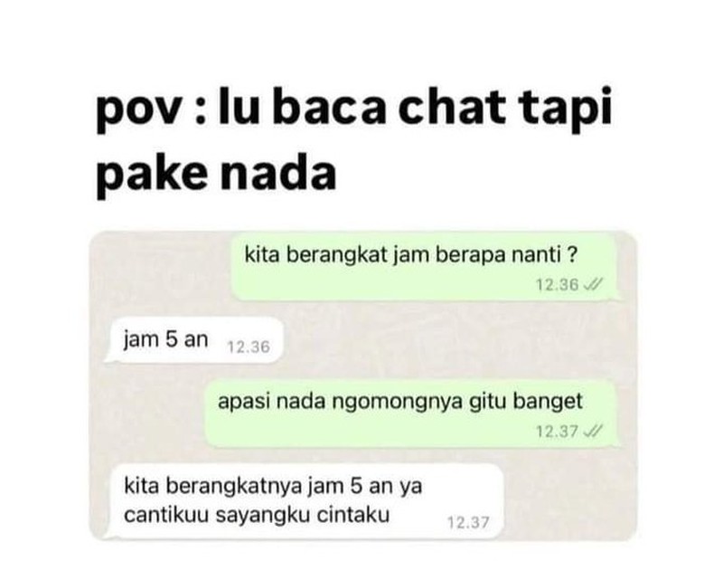 Chat WhatsApp random ini benar-benar bikin nyengir membacanya. Kok absurd banget ya, isi percakapannya? Aowkaowk.