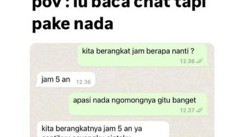 Baca dengan nada. Foto: X/txtdariwhatsap