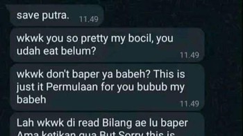 Iya, iya. Kelihatan player banget, sih. Foto: X/txtdariwhatsap