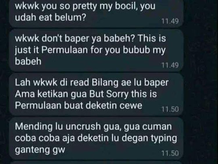 Kumpulan Chat WhatsApp Random, Bikin Cekikikan