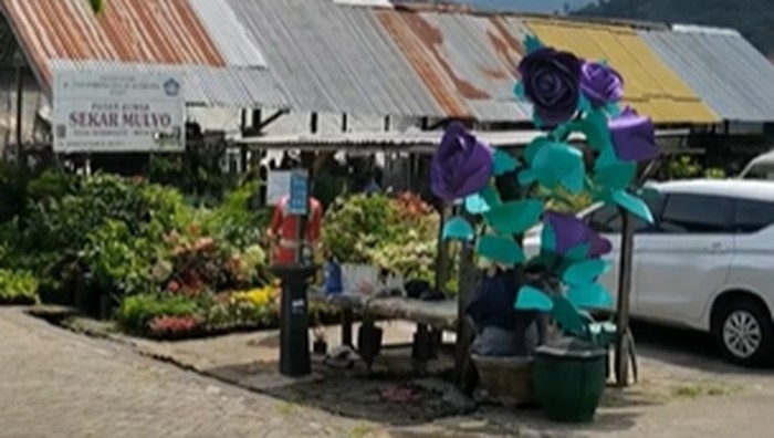 Pasar Bunga Sekar Mulyo di Kota Batu.