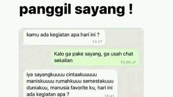Kenapa nggak pakai sayang, hah?! Foto: X/txtdariwhatsap