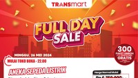 Besok Serbu Transmart Full Day Sale! Sepeda Listrik Diskon hingga Rp 2,7 Juta