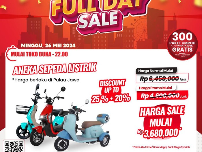 Transmart Full Day Sale-Sepeda listrik