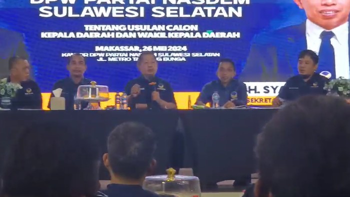 DPW NasDem Sulsel resmi mengusulkan Andi Sudirman Sulaiman-Fatmawati Rusdi berpasangan di Pilgub Sulsel 2024.