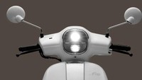 Selain itu, desain lampu utama (headlamp), spion dan spakbor juga dibuat menyerupai Vespa. Hanya saja, ada detail khas motor Jepang di bagian ekor, knalpot dan ukuran roda yang lebih besar. Foto: Doc. Wuyang Honda.