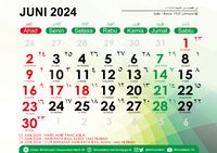 Kalender Bulan Juni 2024 Lengkap Masehi, Hijriah, dan Weton