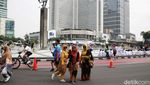 Kirab Pancasila Semarakkan CFD Jakarta
