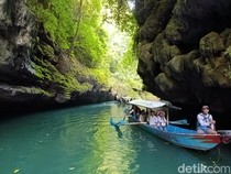 Kala Hujan Abadi Turun Tanpa Henti di Green Canyon Pangandaran