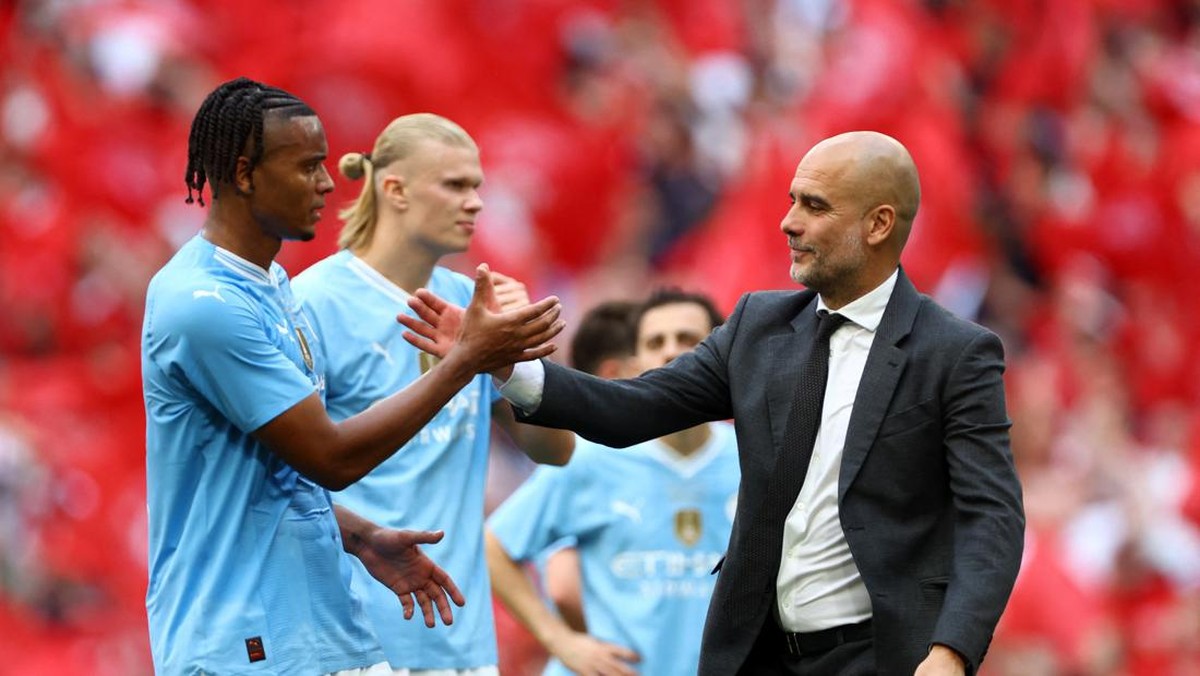 Pep Guardiola akui kesalahannya bikin Man City kalah di Final Piala FA 2023/2024 (REUTERS/Hannah McKay)