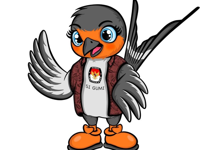 Pilkada Gunungkidul Maskot Pilkada Gunungkidul 2024, Si Gumi.