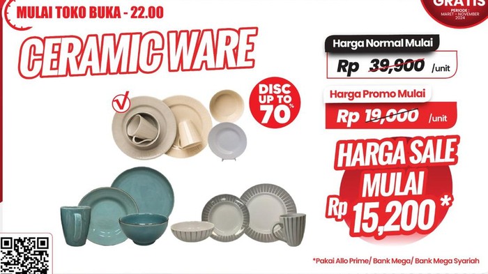 Piring Cantik di Transmart Full Day Sale