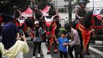 Polisi Berkuda Jadi Primadona Pengunjung CFD Jakarta