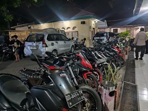 Polsek Tamalanrea Makassar Razia Knalpot Brong di BTP, Amankan 16 Motor