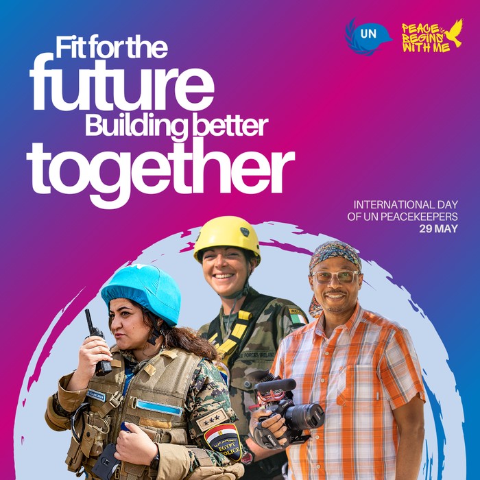 Poster Hari Internasional Penjaga Perdamaian PBB 2024