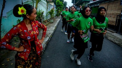Potret Keseruan Lomba Lari di Yogyakarta