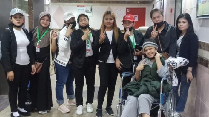 Puput TKW Klaten yang sempat kritis dipulangkan ke RI. Foto diunggah Minggu (26/5/2024).