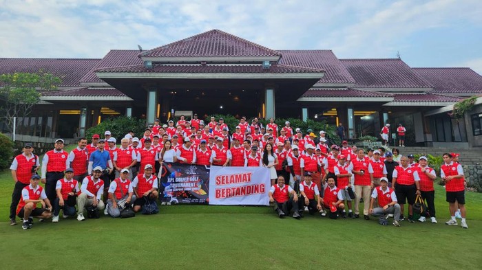 Turnamen Golf XPL 2024 diadakan di Lapangan Damai Indah Golf, BSD, Minggu (26/5).