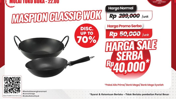 Wajan di Transmart Full Day Sale