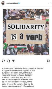 Seleb yang dukung Palestina.