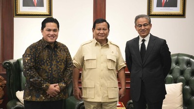 Erick Thohir Antar Bos Burj Khalifa Ketemu Presiden Terpilih Prabowo