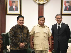 Erick Thohir Antar Bos Burj Khalifa Ketemu Presiden Terpilih Prabowo