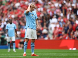 Erling Haaland bermain penuh, tapi gagal bikin gol. Cuma satu peluang emas yang didapat, itu pun tembakan kerasnya kena tiang (Reuters)