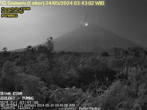 Gunung Semeru Kembali Erupsi Malam Ini