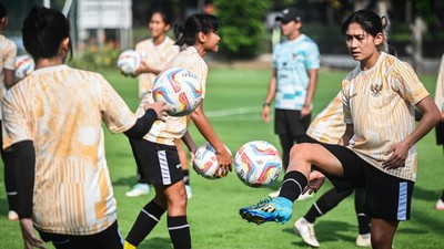 Intip Latihan Timnas Putri Indonesia Jelang Laga Persahabatan Lawan Singapura
