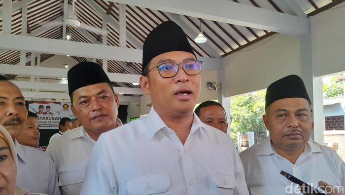 Ketua DPD Gerindra Jawa Tengah Sudaryono saat konsolidasi politik di Kabupaten Demak, Senin (27/5/2024).