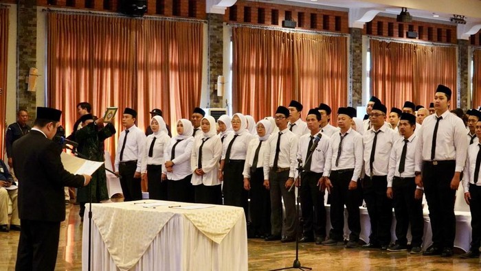 KPU lantik PPS Pilwalkot  Bogor 2024