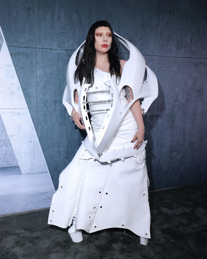 Lady Gaga menghadiri pemutaran perdana 'Gaga Chromatica Ball' di Nya Studios pada 23 Mei 2024 di Los Angeles, California.