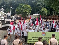 Massa Beraksi Depan KPK Terkait Kuota Haji