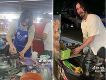 Mirip Keanu Reeves, Pria Ini Kerja Jualan Kaki Lima hingga Cuci Piring