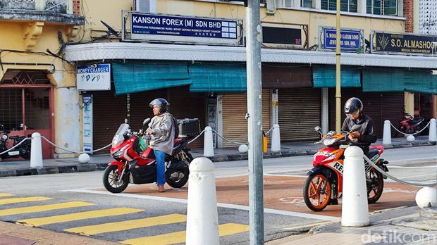 Pemotor di Penang, Malaysia.