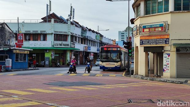 Pemotor di Penang, Malaysia.