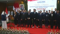 Para pengurus DPC HIPPI Jakarta Utara, mengucapkan sumpah jabatan. 