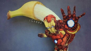 Sketsa Iron Man. Foto: Stephan Brusche