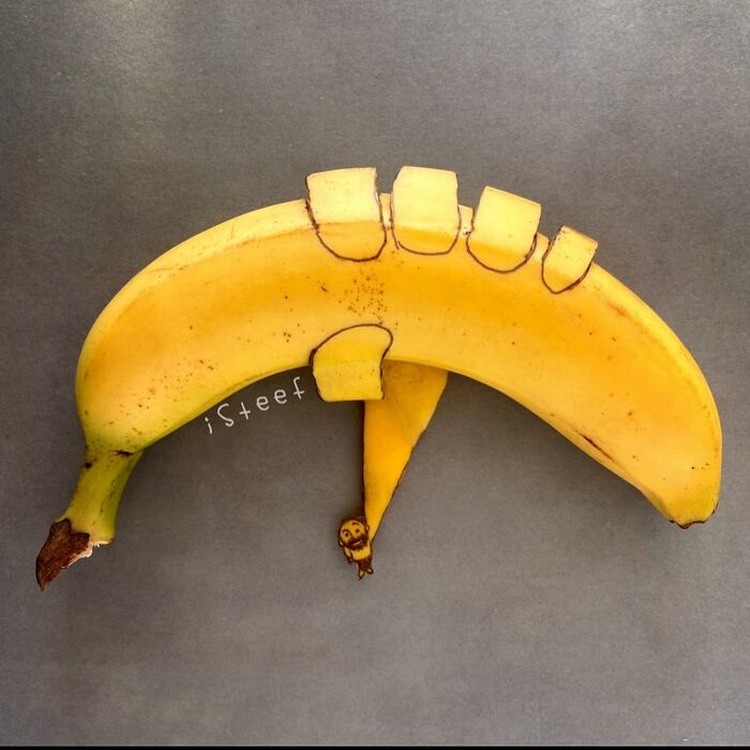 Pisang Jadi Kanvas