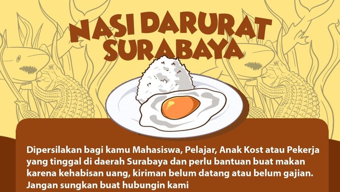 Poster Program Nasi Darurat Surabaya