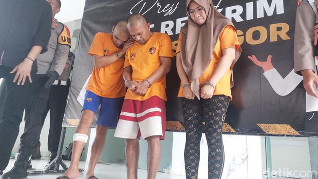 Tampang 3 pelaku pembobolan ATM yang picu kebakaran minimarket Bogor (Sol/detikcom)