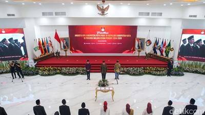 50 Anggota KPU Kabupaten/Kota di Maluku Utara Resmi Dilantik