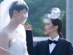 Viral Pasangan Artis Tukar Baju di Hari Pernikahan, Suami Pakai Gaun Putih