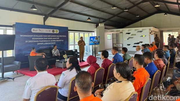 Direktur Kesiapsiagaan Basarnas Noer Isrodin, dalam acara  Workshop Evaluasi dan Implementasi Protokol Keamanan dan Keselamatan di DPSP Labuan Bajo, Selasa (28/5/2024)