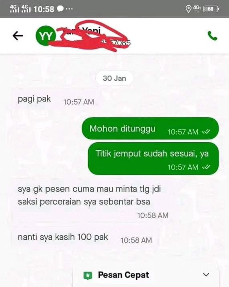 Kata siapa jadi driver ojol itu mudah? Tak selalu mulus, kadang hari-harinya diwarnai dengan berbagai hal random yang bikin geleng kepala. Waduh, waduh.