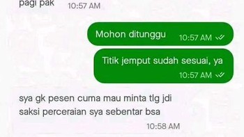 Diminta jadi saksi perceraian. Foto: X/txtdarionlshop